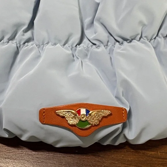 Chic Light Blue Quilted Pet Jacket Medium But Fits Like a Small - Picture 3 of 5